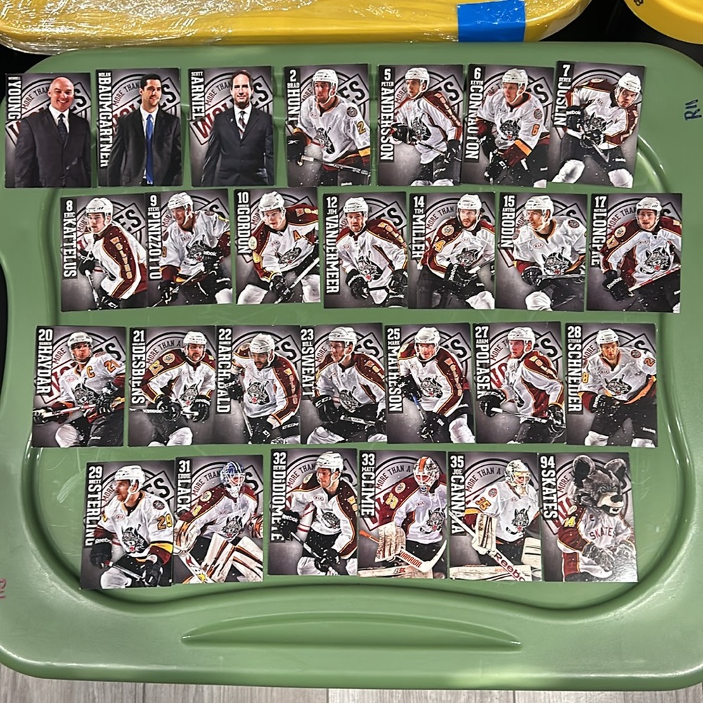 Chicago Wolves 2012-2013 Hockey set of cards